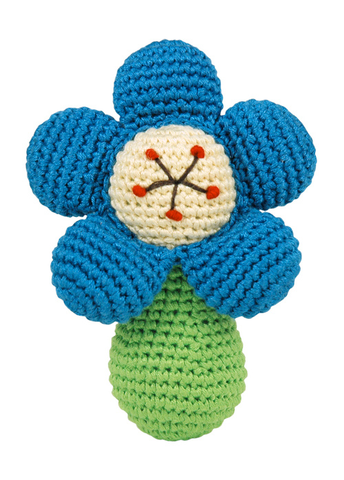 Dandelion Handcrafted Pudgy Rattle Flower